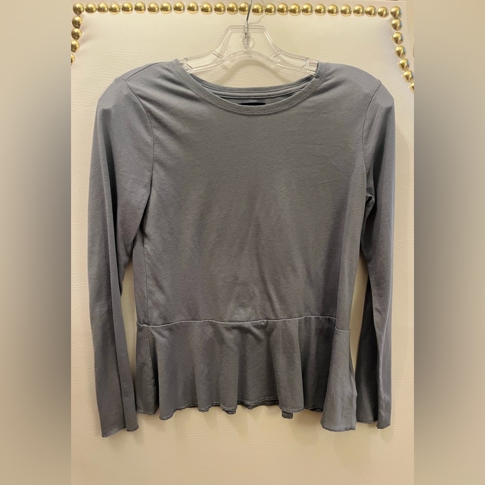 Gapkids ruffle top XXL (14-16) Blue—Gray